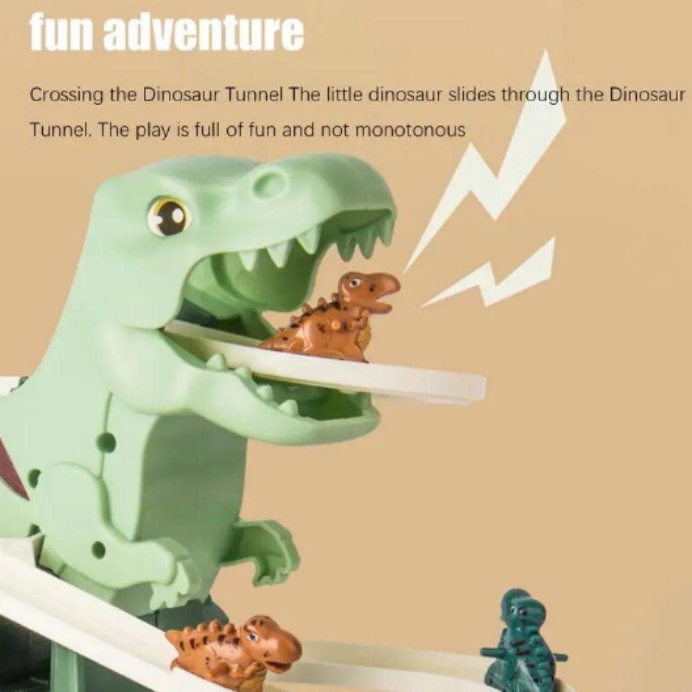 Plastic Cement Dinosaur Zinc Zinc Alloy Race Cars Electric Electric Slide Track Toy Car  Boys