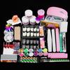 3 Colors Acrylic Powder Set with Nail Lamp Kit, Glitter Dipping Powder & Nail Art Tools, Quick Dry Long Lasting