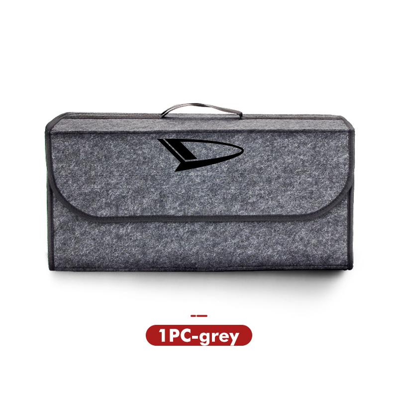 

Felt Car Logo Trunk Organizer Bag Foldable Trip Storage Box Interior Accessories For Daihatsu Charade Mira Feroza Cuore Rocky