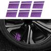 6Pcs Reflective Car Wheel Rim Stickers Mark Stripe Racing Wheel Hub Decals for Size 18" - 21" Bling Rhinestone Decor Sticker