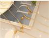 18K Gold Plated Bamboo Lotus Pod Pendant Necklace - European & American Niche Design, Personalized Titanium Steel Jewelry