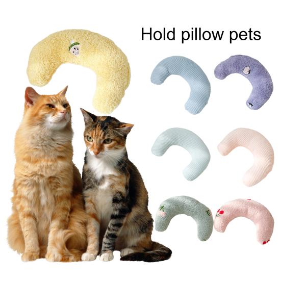 Dog Pillow Cozy Lovely Soft Protecting Cervical Spine Comfortable Touch Sleeping Cloth Cat Companion Sleeping Pillow for Kitty