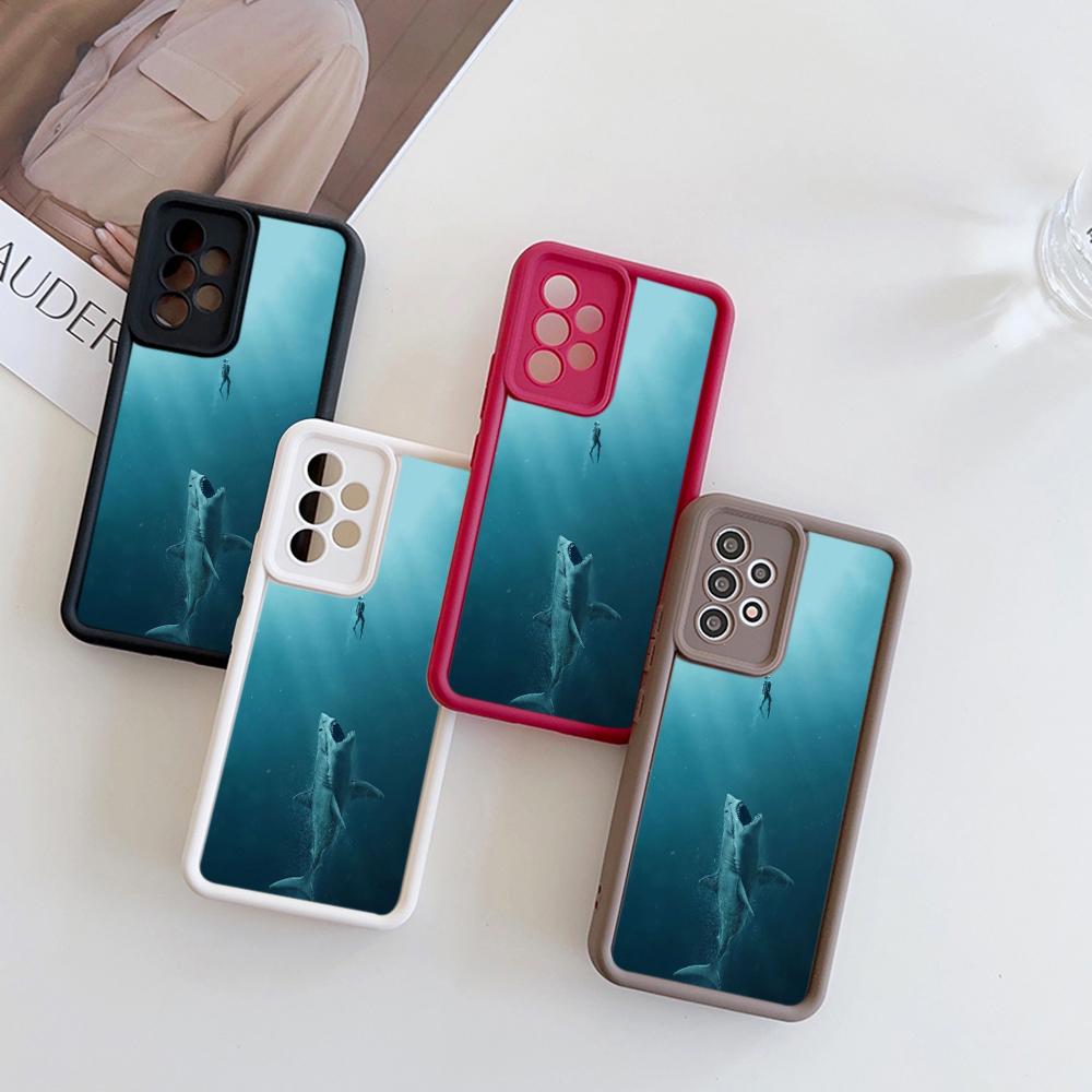 

Мягкий силиконовый чехол N54 «Большая белая акула» для Samsung S24 Ultra A05s A54 A25 A34 M54 Xiaomi POCO X5 Redmi Note 12S Huawei P50 Honor 90 Чехол с ангельскими глазками
