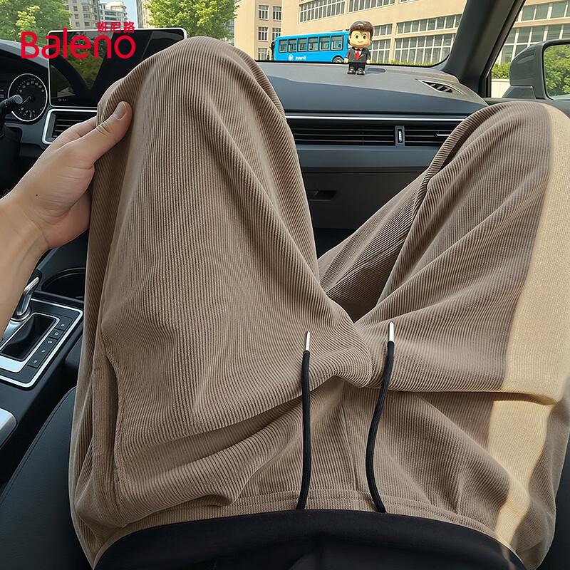 Baleno Men s Chenille Loose Fit Straight Leg Casual Pants L