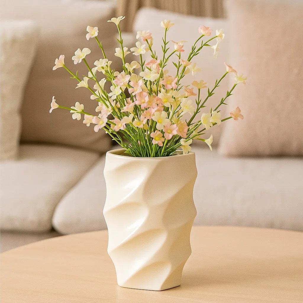 Nordic Style Irregular Vase for Living Room, Shelf, Entrance, or Wine Cabinet Decoration