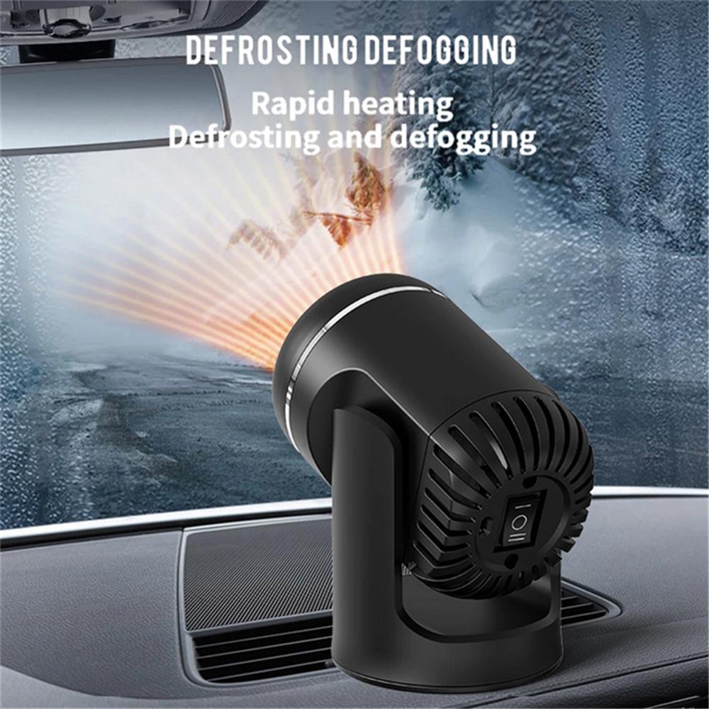 24V 200W Electric Car Air Heater Reusable Portable Auto Heating Cooling Fan 360°