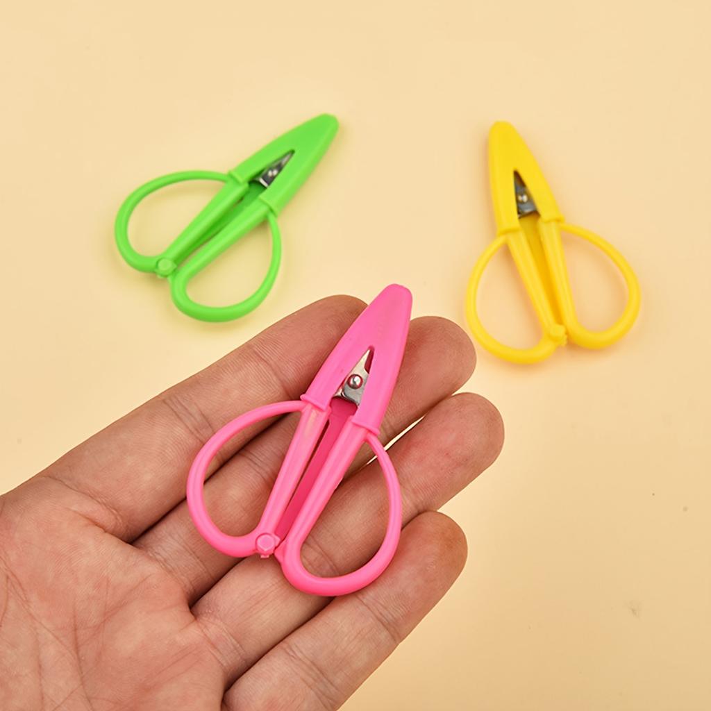 Compact Silicone-Covered Mini Scissors - Portable Thread Trimming & Embroidery Shears, Safety Pointed Tip, Ideal for Sewing & Crafts