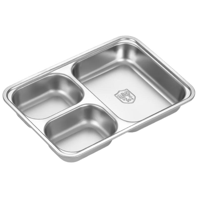 

ShengJia Stainless Steel Divided Lunch Tray