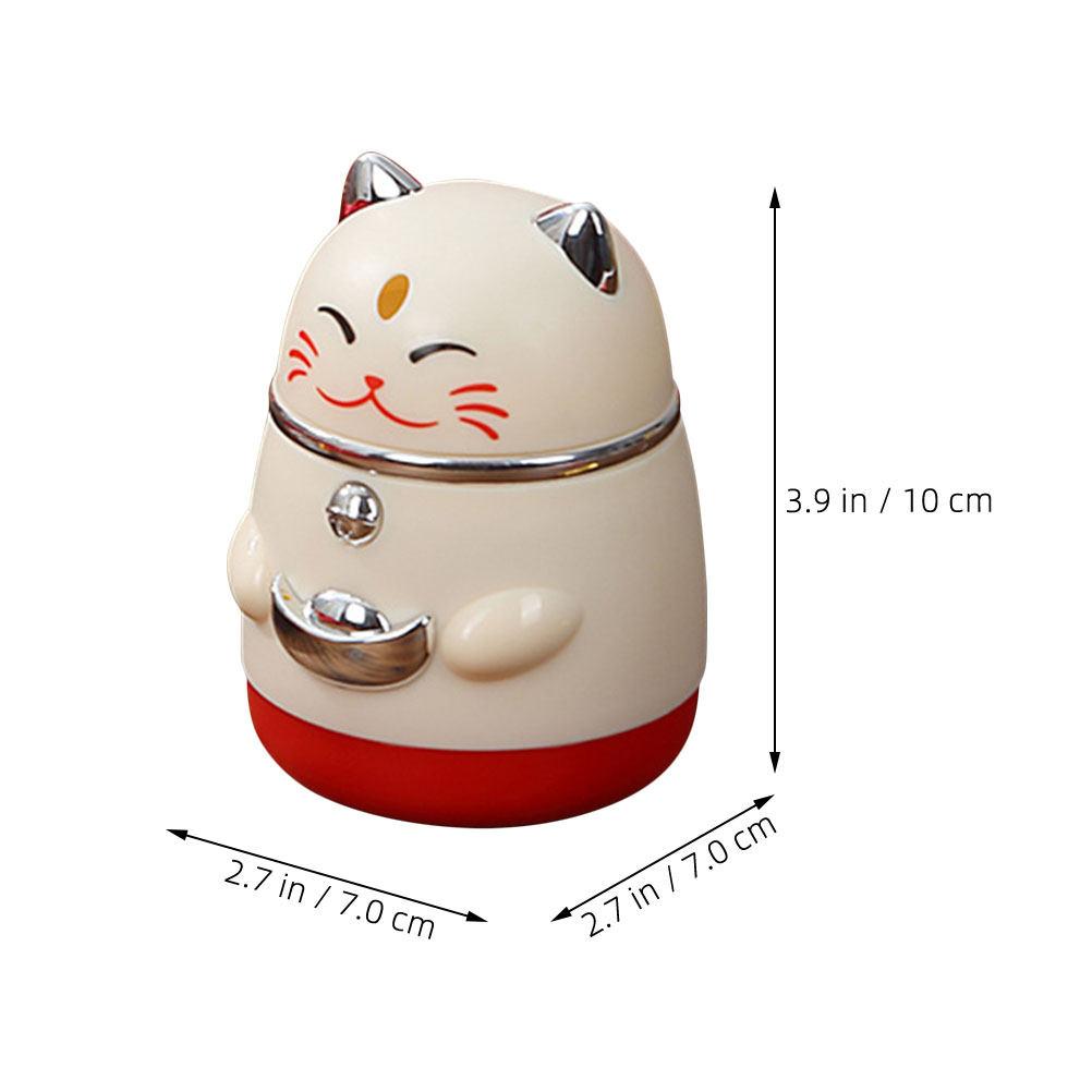 Desktop Toothpick Container Fortune Cat Style Multi Purpose Storage for Toothpicks and Small Items Cute Toothpick Holder