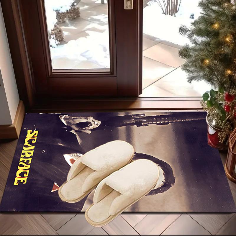 Scarface: Urban Art Carpet, Chair Rug,Rug for Office Bedroom living rooms, Doormat decor Fan Gift Christmas Gift