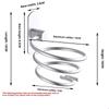 Hair Dryer Organizer Rack Aluminum Bathroom Hairdryer And Straightener Holder Wall Mounted Shelves Accessories Blower Shelves