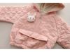 Winter 2025 Baumwolljacke mit Fleecefutter und Anzug-Set für Mädchen, Kleinkinder und Kleinkinder