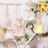 Handmade Plush Rabbits Hanging Ornament Party Centerpieces For Home Party Decoration Spring Fall Festival Celebration