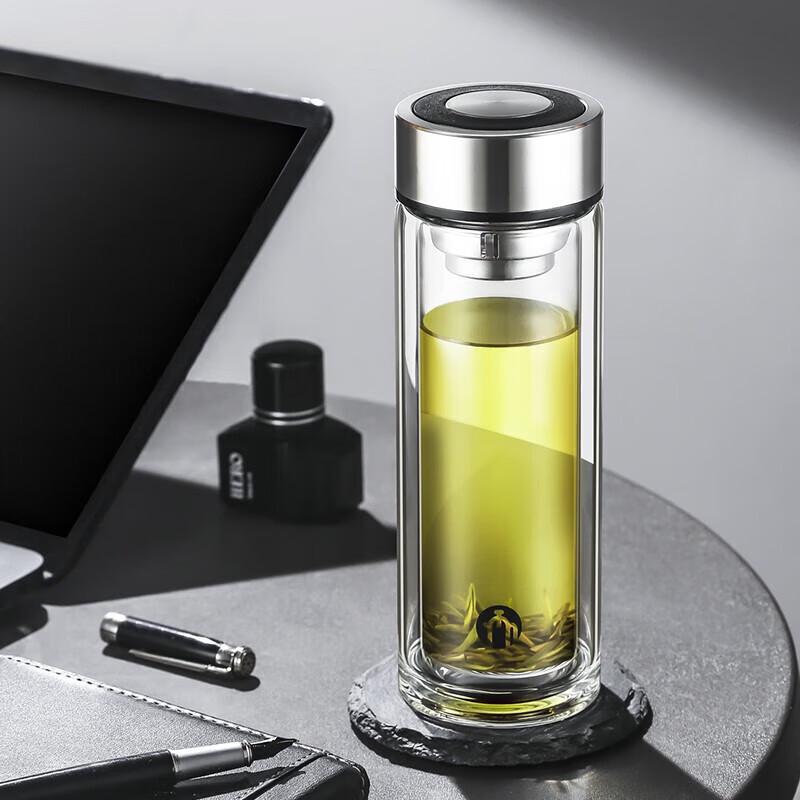 FUGUANG Tea Master Double Layer Glass Tea Cup 418ML