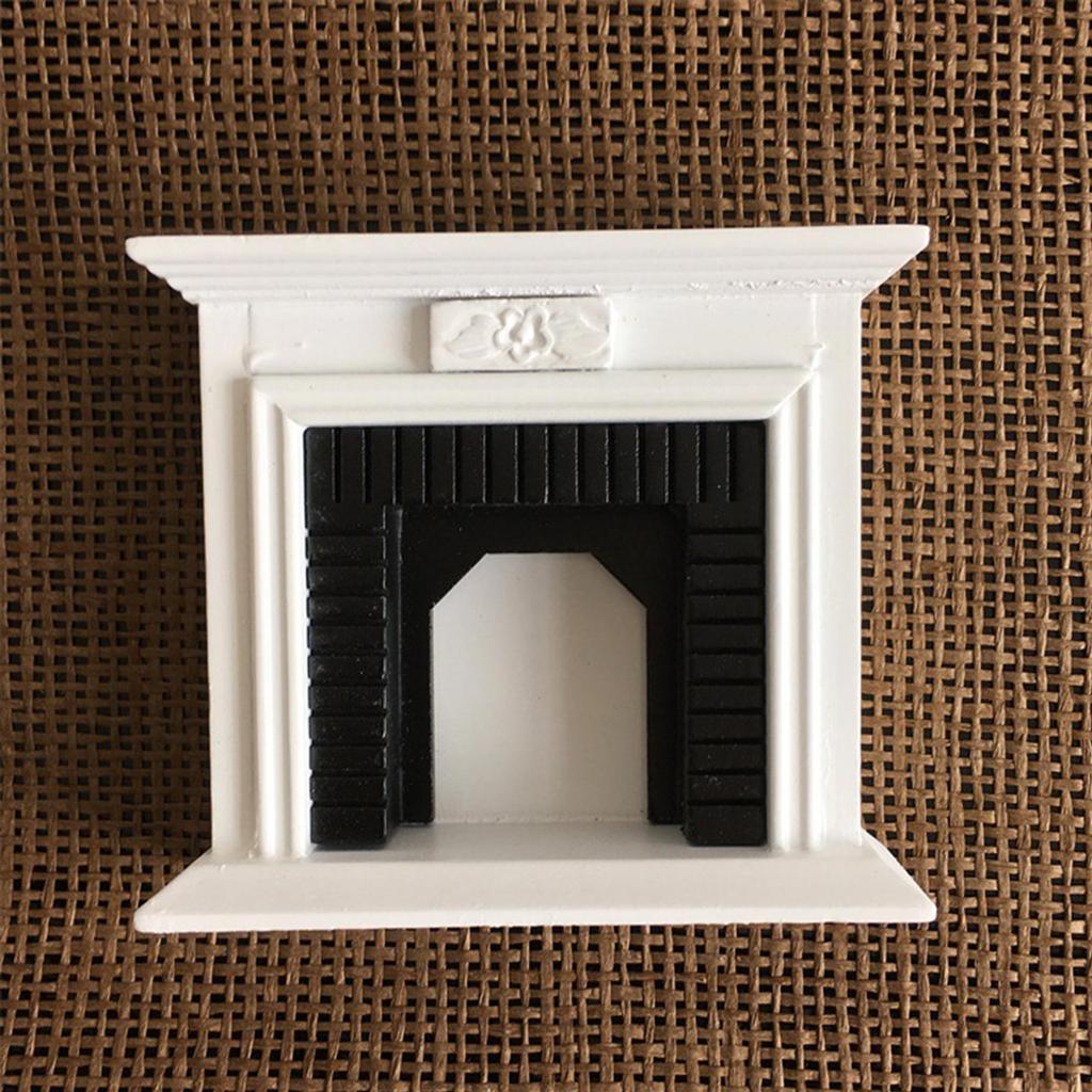 Casă de păpuși Mobilier în miniatură Semineu Model Decorare petrecere de vacanță Ornament de jucărie pentru elev de grădiniță