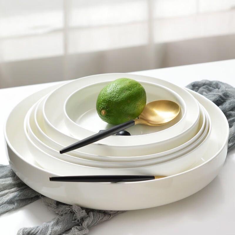 Huihuang 8.5-inch Nordic Ceramic Deep Plate