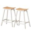 Dining Chairs Artiss 2 X Wooden Bar Stools Kitchen Barstools Oak