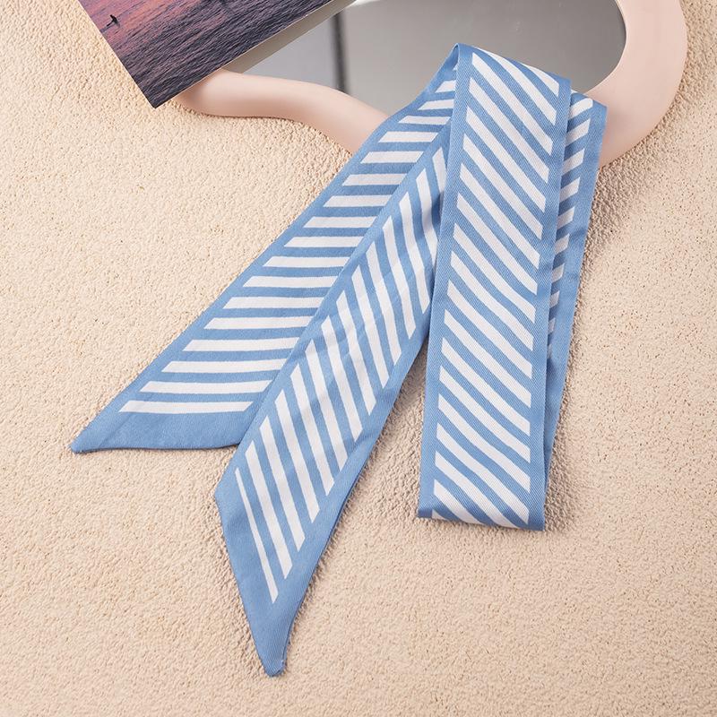 Korean Style Multifunctional Scarf: Long Ribbon Belt, Decorative Tie, Bag Accessory, Streamer, Customizable Headband for Women.