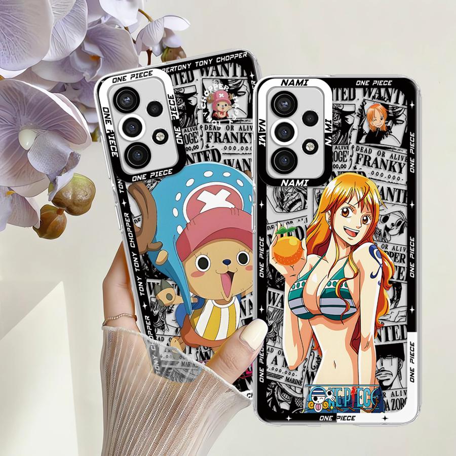 Case for Samsung Galaxy A72 A31 A52 A50 A71 A12 A32 A52s A21s A16 A17 A51 Soft Phone Cover One Piece Nami Tony Chopper