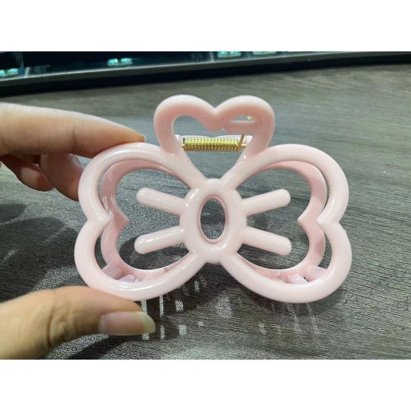 New Cute Bow Hair Clip Claw Clamp Elegant Kawaii Hair Claw Updo Barrettes Headwear Girls Women Hair Accessories