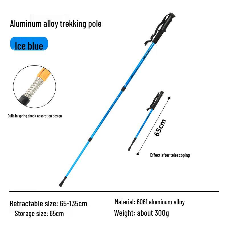 Professional Outdoor Aluminum Alloy Telescopic Trekking Pole