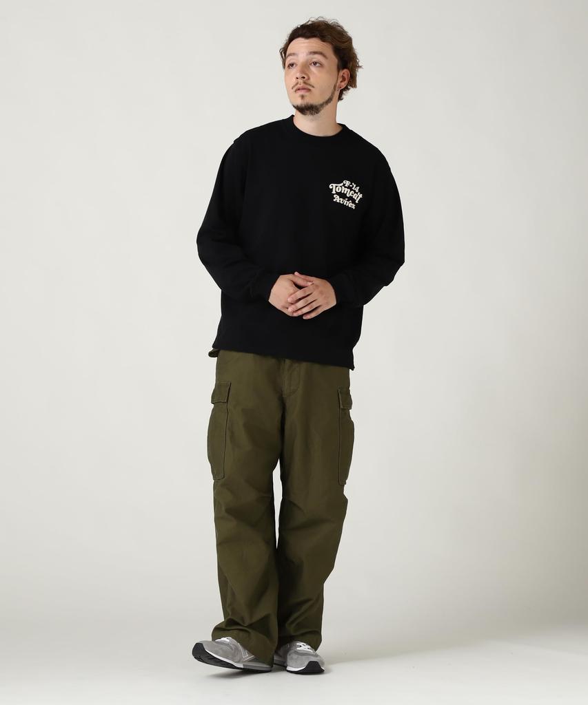 AVIREX SAGARA TOM CAT L/S T-SHIRT Men's M Black
