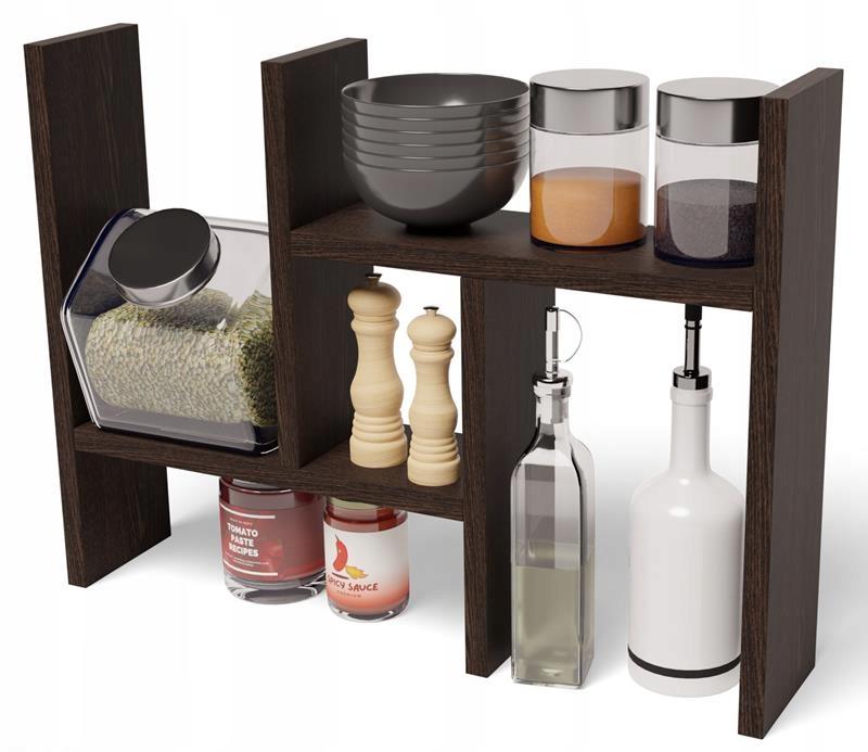 Ex3 Wenge Standing Kitchen Shelf Cabinet Shelf
