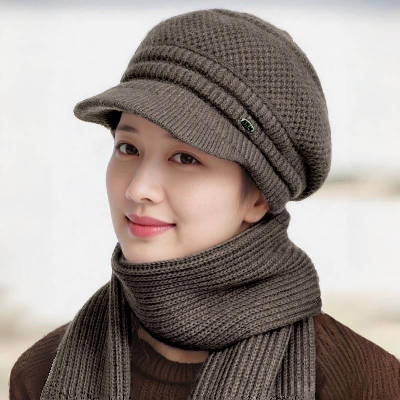 Fleece-Lined Wool Beret for Women: Warm, Thick, and Stylish for Autumn and Winter