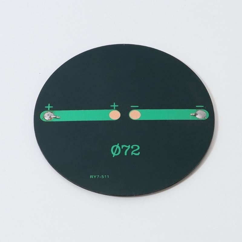 Compactly 72Mm Circular Solar Chargers 4.5V High Conversion Rate Durability for DIY Power Projects Round Solar Panel