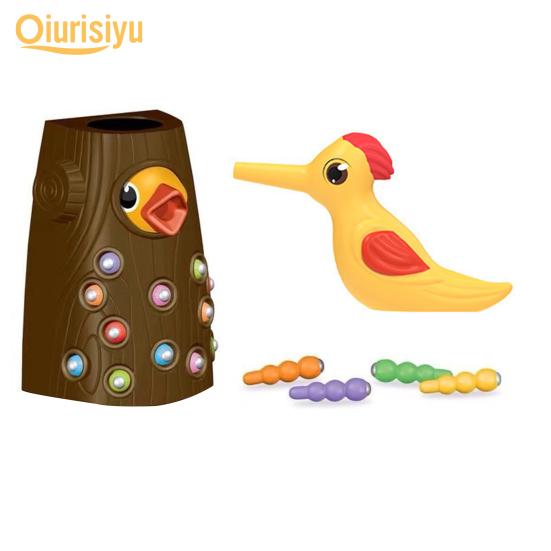 Interesting Woodpecker Catch Entertainment Smooth Surface Worm Catching Games Cognition Building Early Educational Toys Kids Gift