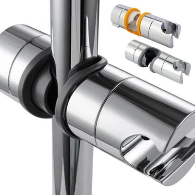Suporte Ajustável para Chuveiro de Mão Suporte Universal Braçadeira Deslizante para Barra de Chuveiro de Mão Cromada