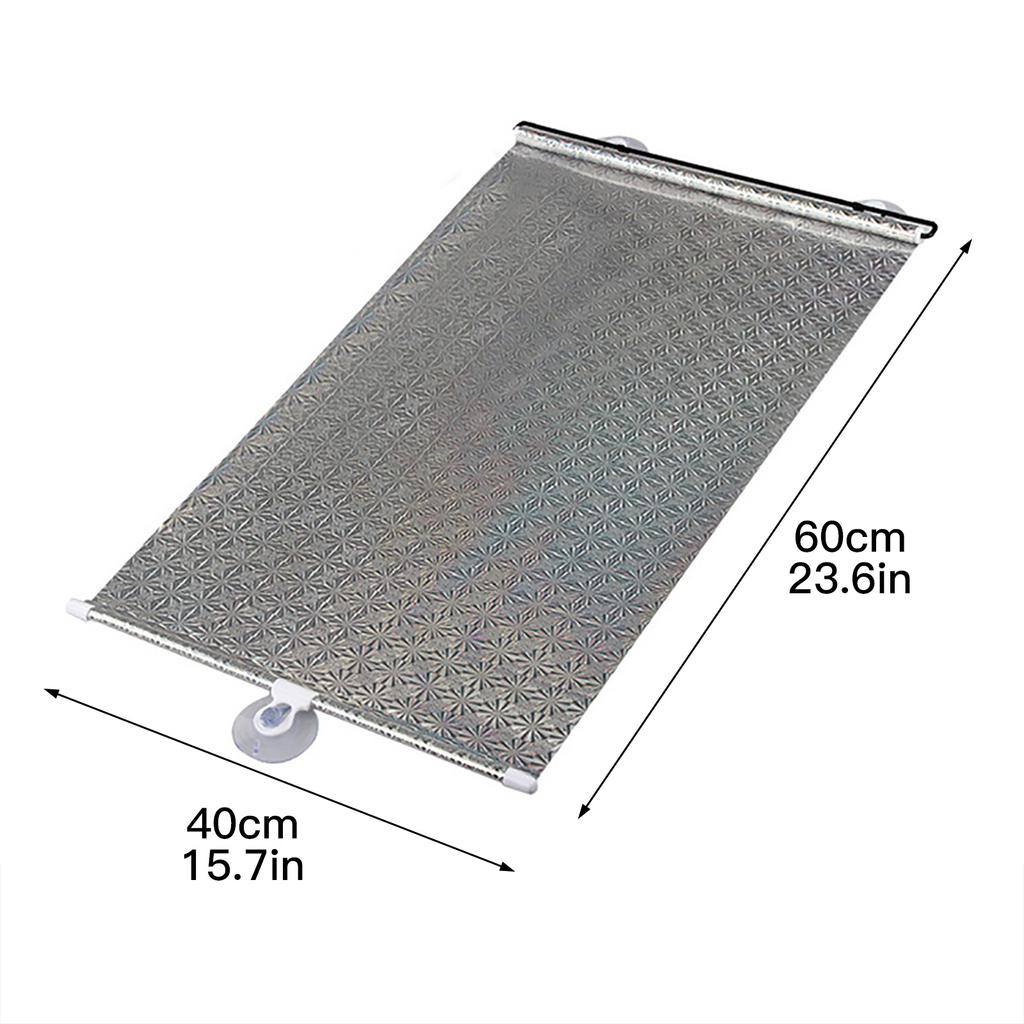 Car Retractable PVC Windshield Sunshades Auto Front Rear Side Windows Sun Shade Anti-UV Interior Protection Sun Visor