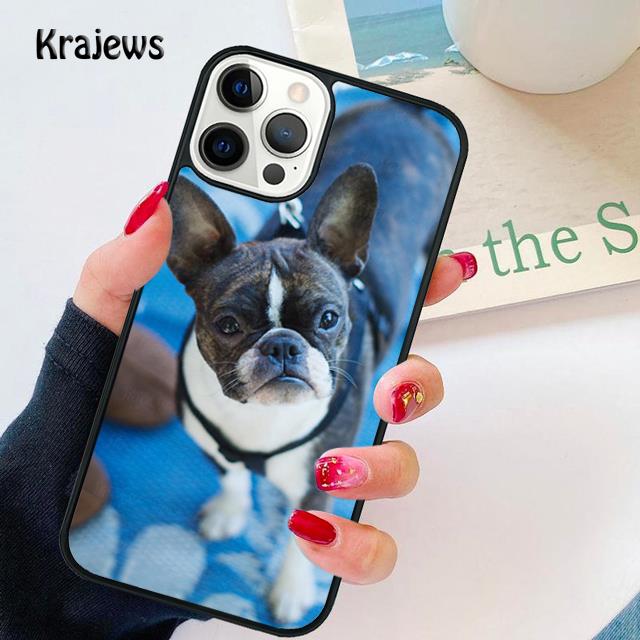 Boston Terrier Dog Puppy Soft Phone Case Cover For iPhone 17 Air 16 15 14 Plus 11 12 13 Pro Max Coque Shell Fundas