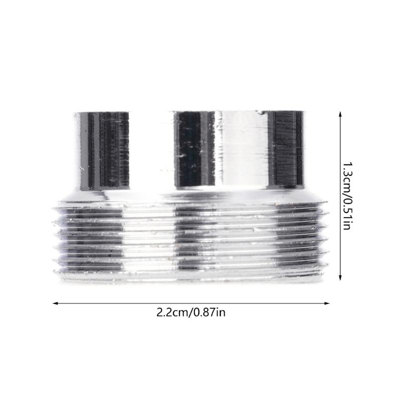 2Pcs Sink Faucet Adapter Replacement 22mm to 16mm Tap Aerator Connector