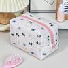 Large Capacity Little Bear Print Makeup Bag – Portable Girlish Polyester Toiletry Storage