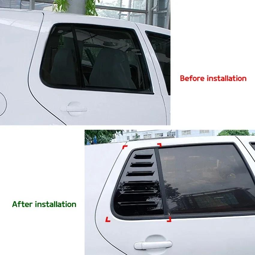 Car Body Kit Rear For VW Golf MK7 7.5 2013-2019 Rear Side Window Louvers Air Vent Scoop Shades Sticker Car Interior Accessories