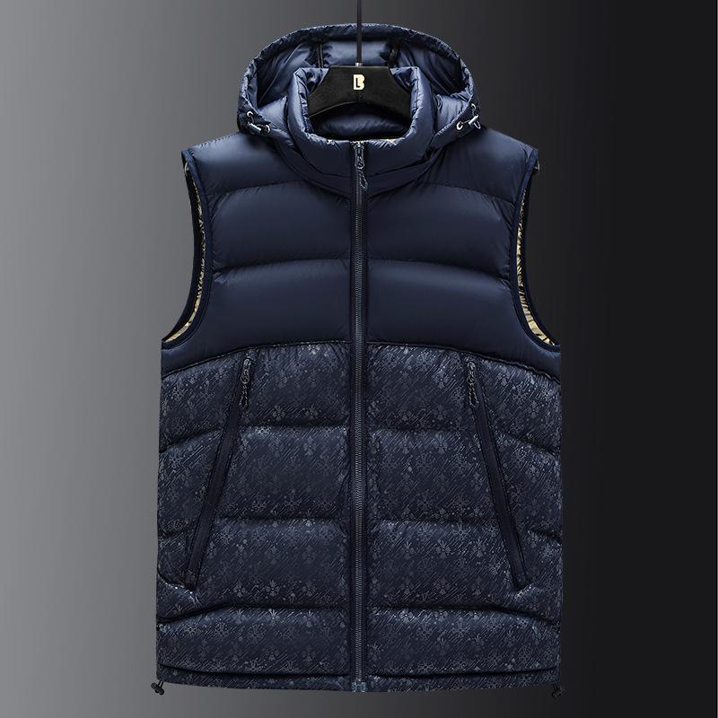 Autumn and Winter Fashion Vest Jacket Men's Loose Casual Vest Thermal Vest