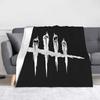 Deads by Daylights Horror Game Blankets  Flannel Throw Blanket Summer Air Conditioning Personalised Lightweight Bedspreads