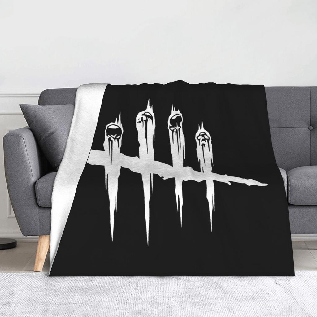 Deads by Daylights Horror Game Blankets  Flannel Throw Blanket Summer Air Conditioning Personalised Lightweight Bedspreads