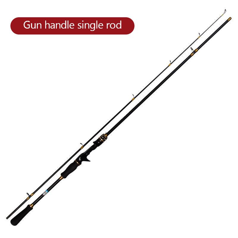 Luya Rod Single Rod Gun Handle Fishing Rod Straight Handle Sea Rod Black Fishing Rod Long-Range Makou Rod Sea Fishing Rod
