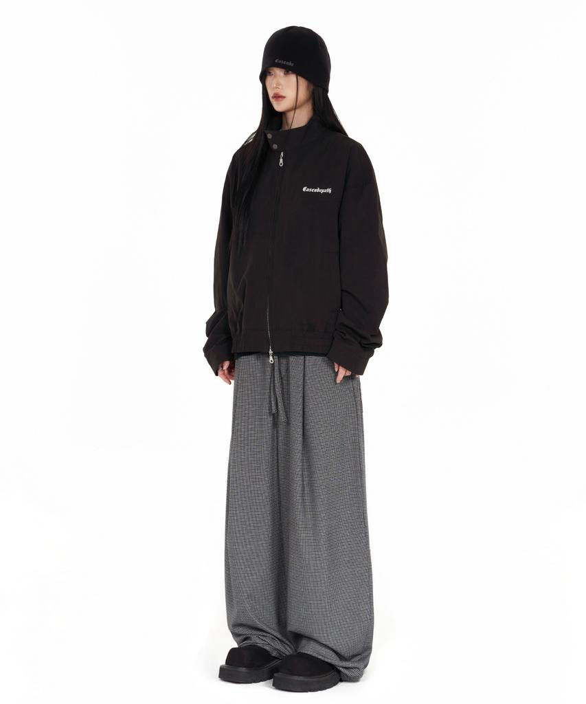 IDWS Fine Check Balloon Trouser Black