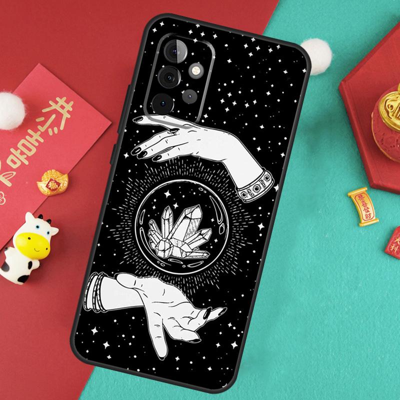 Occult Witchcraft Moon Gothic Witch Case For Samsung Galaxy A52 A32 A12 A14 A34 A54 A51 A71 A53 A33 A13 A15 A25 A35 A55 Cover