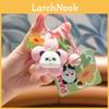 Adorable Porte-clés Panda Fleur de Dessin Animé Mignon Porte-clés en PVC pour Voitures et Sacs