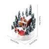 Christmas Village LED Lighted Christmas Village House Figurines Christmas Village Indoor Room Landscape Decoration