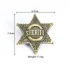 Herren Retro Leder Sheriff Gürtel - Europäisches & Amerikanisches Modeaccessoire