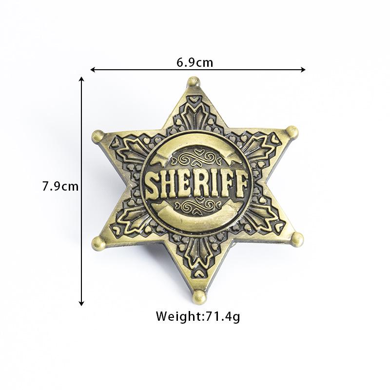 Herren Retro Leder Sheriff Gürtel - Europäisches & Amerikanisches Modeaccessoire