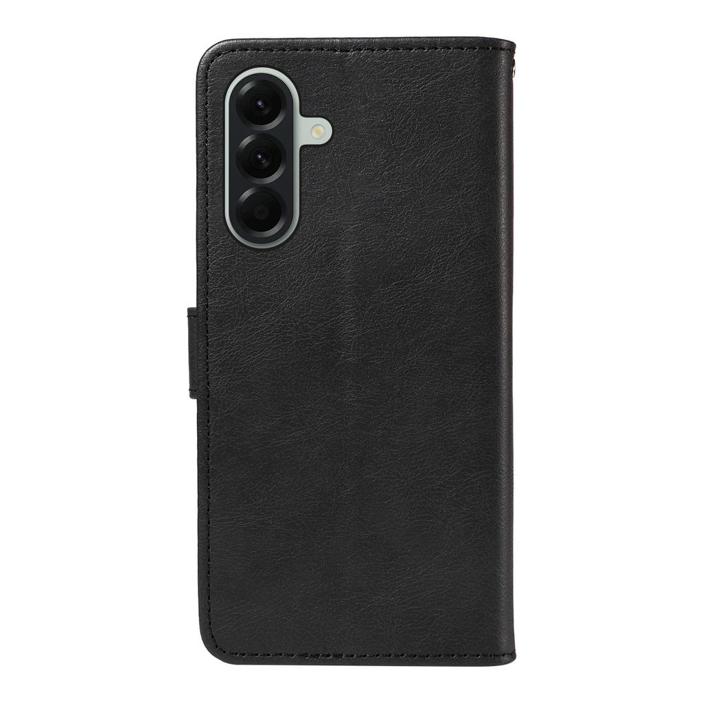 For Samsung Galaxy A57 5G Leather Wallet Case with Strap Solid Color Phone Stand Cover