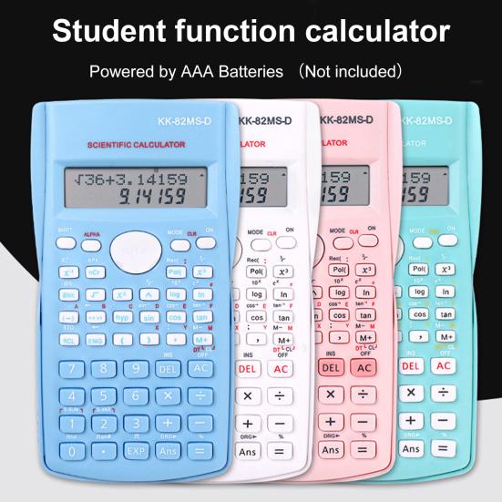 

Student Calculator 2-Line LCD Screen Multiple Models Plastic Mathematical Mini Electronic Calculator for School