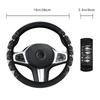 Diamond-Printed Elastic Non-Slip Car Steering Wheel Cover - Interior Accessory without Inner Ring Handlebars