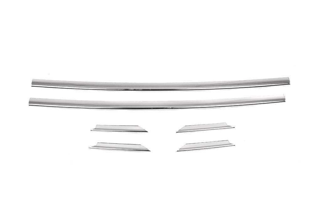 Bumper Grille Covers 2007-2015 (6 Pcs, Stainless Steel) for Renault Trafic